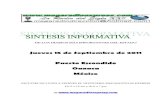 Sintesis informativa 1509 2011