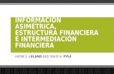 Información asimétrica, estructura financiera e intermediación financiera