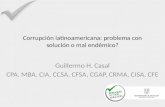Ponencia "Corrupción latinamericana: ¿problema con solución o mal endémico?".