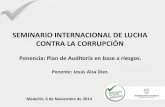 Ponencia "Plan de auditoría interna con base a riesgos".