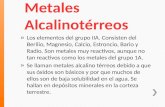 Metales alcalinoterreos y terreos