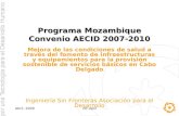 Programa Mozambique Convenio AECID 2007-2010