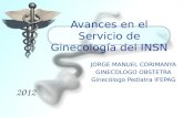 Avances en el servicio de ginecología del insn 2012