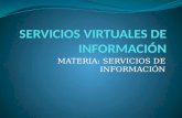 Servicios virtuales de información