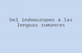 Del indoeuropeo a las lenguas romances