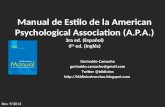 Presentación Manual APA sexta edición