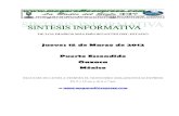 Sintesis informativa 15 03 2012