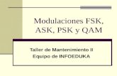 8  modulaciones ask, fsk, psk y qam