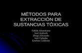 Métodos para extracción de sustancias tóxicas