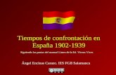 Tiempos de confrontación en España 1902-1939