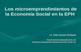 Los microemprendimientos de la economía social en la EPH