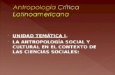 Antropología crítica latinoamericana