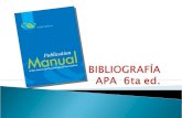 BibliografíaAPA 6ta. ed.