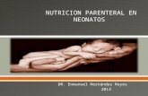 Nutricion parenteral en neonatos