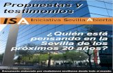 Propuestas y testimonios para Sevilla y su futuro. Ciclo Iniciativa Sevilla Abierta