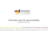 Colombia, país de oportunidades   septiembre 2011