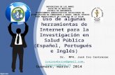 Uso de algunas herramientas de Internet para la Investigación en Salud Pública Venezuela (Español, Portugués  e Inglés)