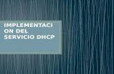 Implementacion Del Servicio DHCP