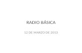 Radio básica 12 de marzo