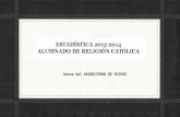 Asturias: Datos asignatura de Religión  curso 2013-2014 / Centros Públicos