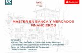 Master de Banca y Mercados Financieros - Banco Santander y Universidad de Cantabria