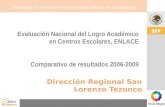 Resultados Enlace 2009 Región San Lorenzo Tezonco