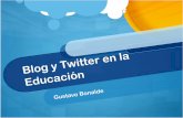 Blog y Twitter en la educación