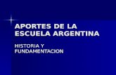 Aportes De La Escuela Argentina Corrientes 2009