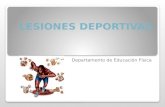 Diapositivas LESIONES DEPORTIVAS 3º ESO