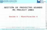 GP usando MS Project 2003: Planificación 4