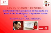 Las 25 Grandes Mentiras De Zapatero