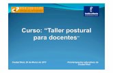 Taller postural para docentes 1