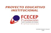 PROYECTO INSTITUCIONAL EDUCATIVO - FCECEP