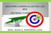 Sistema Curricular  - Juan barrera