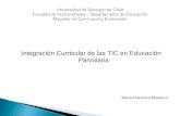 Integración Curricular de las TIC en Educación Parvularia