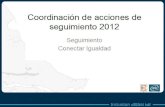 Evaluación y seguimiento PCI 2012