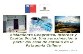 Aislamiento Geográfico, Internet y Capital Social. Una aproximación a partir del caso de estudio de la Patagonia Chilena