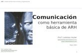 Lalo Huber - Comunicación como herramienta de ARH (en UNR)