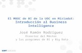 El MOOC de Business Intelligence de la UOC en MiriadaX