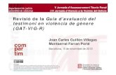Revisió de la Guia d'avaluació del testimoni en violència de gènere. J.Carles Guillen, M. Farran