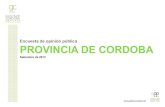 Encuesta Córdoba Provincial - Septiembre 2013