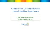 Crédito con Garantía Estatalpara Estudios Superiores