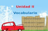 Metodología de lectura en niños menores de cinco años - Unidad II - Vocabulario