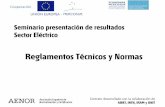 RTyPCs. Reglamentos Técnicos y Normas. Sector Eléctrico. Seminarios AENOR. ECONORMAS MERCOSUR.