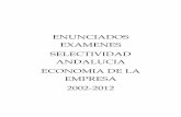 Exámenes Economía selectividad 2001-2012