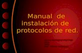 Manual  de instalación de  protocolos de red