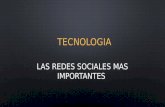 Tecnologia 10 redes sociales mas imp..