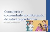 Consejería y consentimiento informado de salud reproductiva