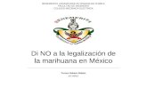 Di no a la legalizacion de la marihuana