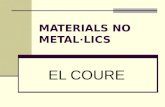 Materials No Metal·Lics el coure